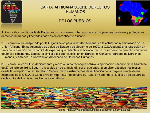 carta africana de derechos humanos y de los pueblos